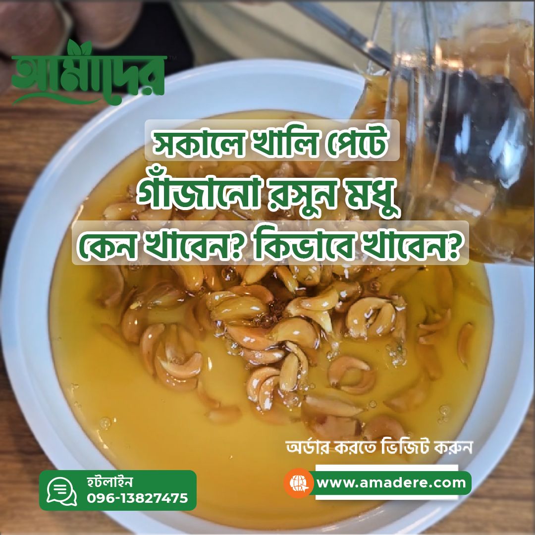 সকালে খালি পেটে আমাদের গাঁজানো রসুন মধু কেন খাবেন এবং কিভাবে খাবেন?